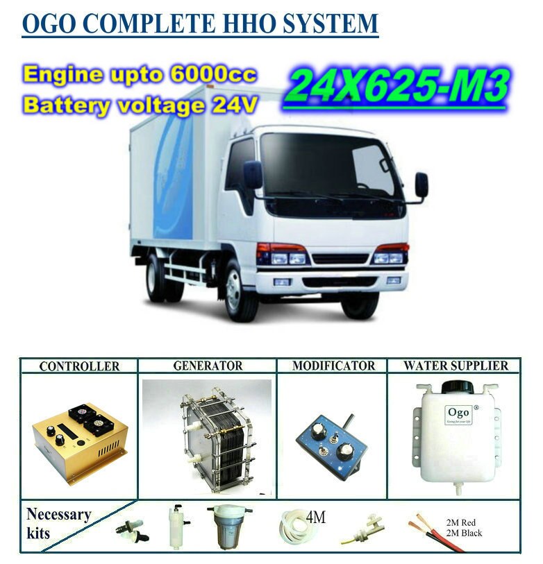 OGO Complete HHO ý 24x-m3  PWM Ʈѷ CE & FCC MAF/MAP enhancer, ִ 6000CC